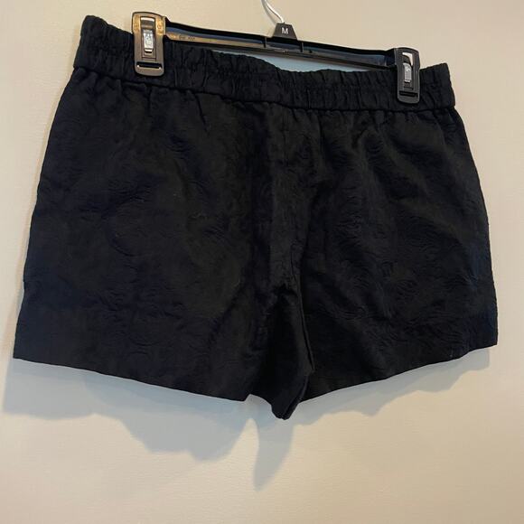 J Crew Size 4 Black Floral Design Shorts - Picture 4 of 6